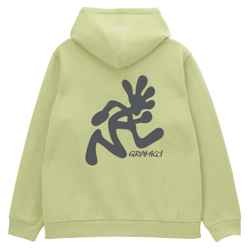 Running Man Hooded Sweatshirt Lime, view: 2