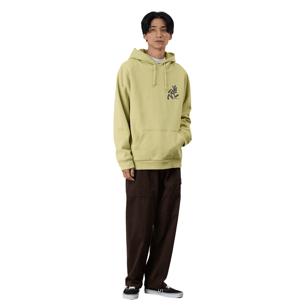 Running Man Hooded Sweatshirt Lime, view: 1