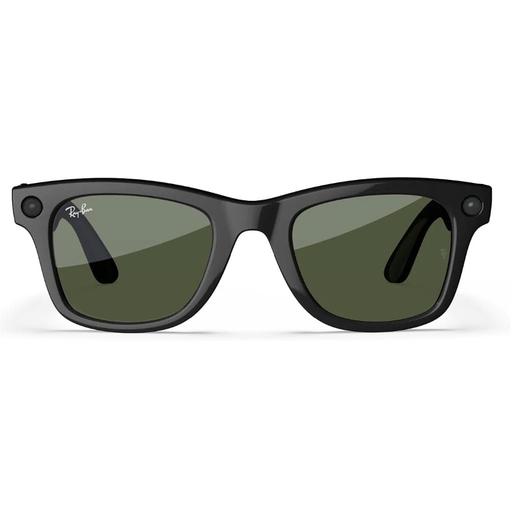 Meta Wayfarer Shiny Black G15 Green, view: 1