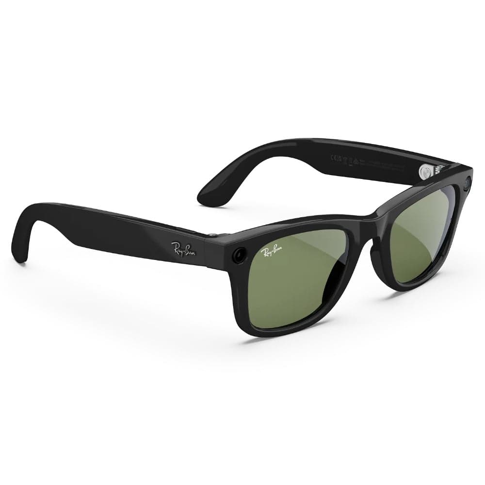 Meta Wayfarer Shiny Black G15 Green, view: 2
