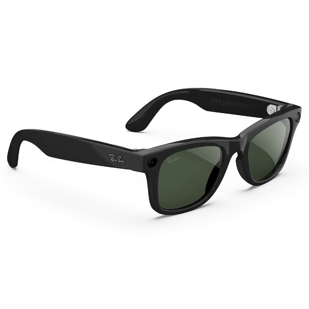 Meta Wayfarer Shiny Black Transitions Graph. Green, view: 4