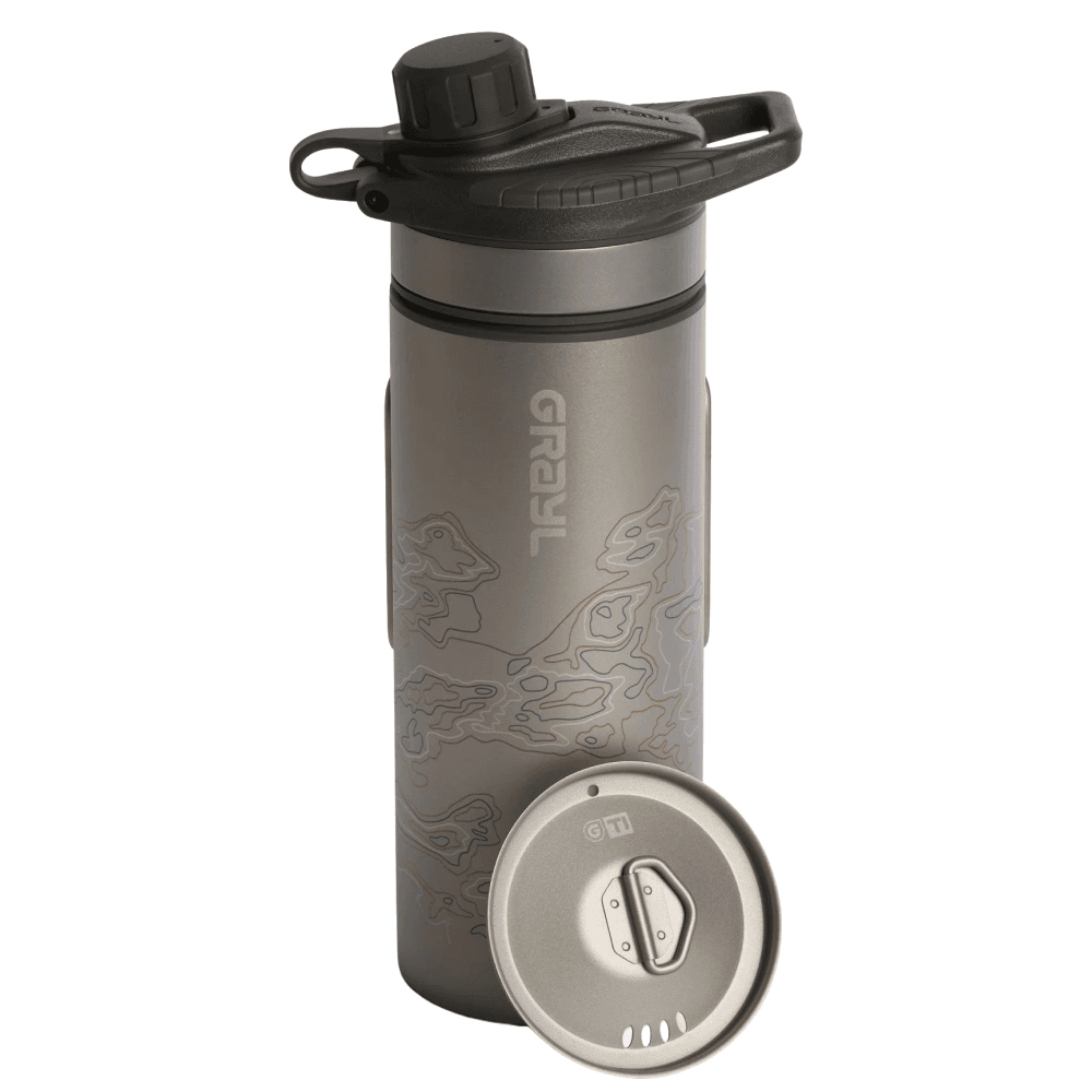 Geopress Ti Filter & Purifier Bottle With Cooking Lid 710Ml Covert Black, view: 0