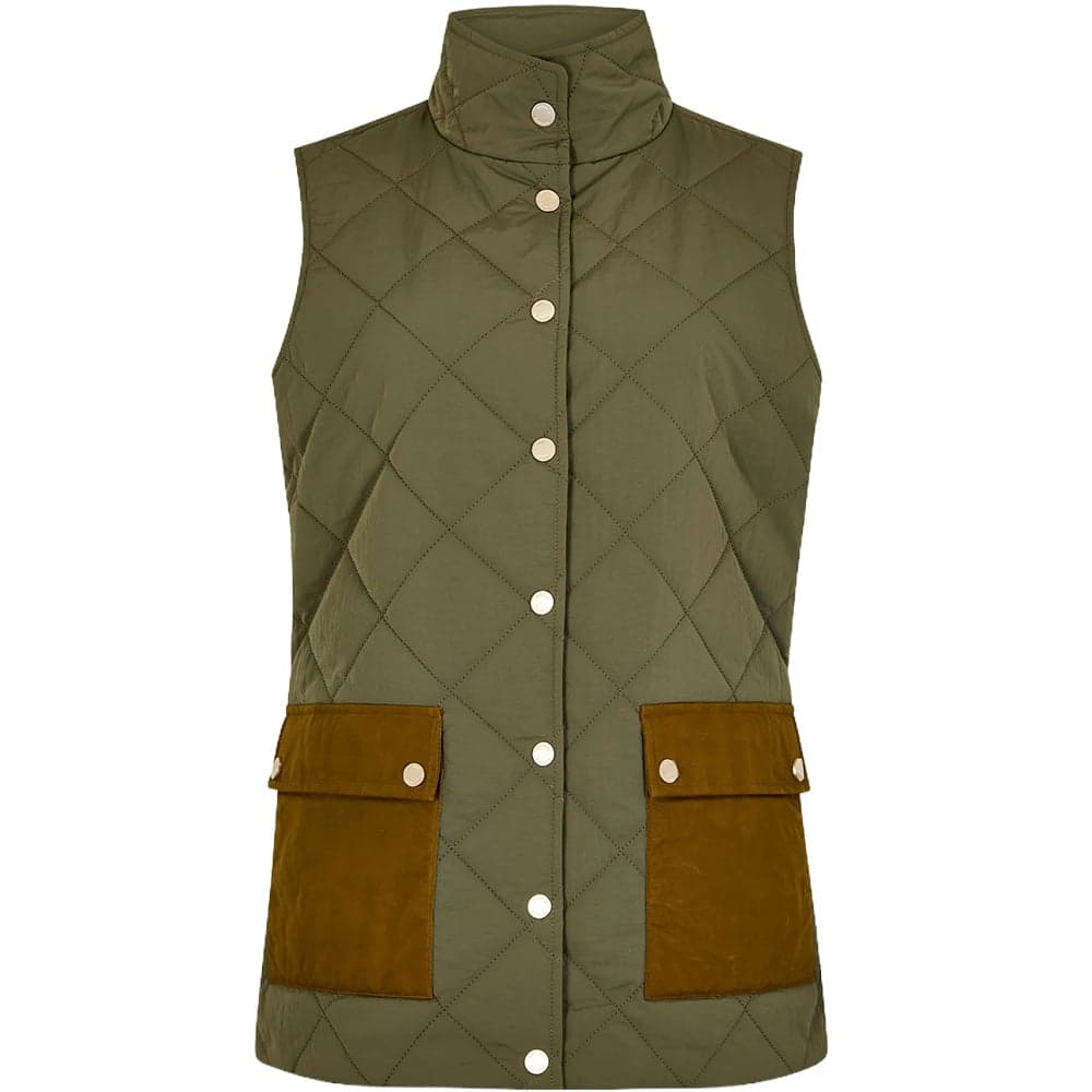 Clashmore Women's Quilted Gilet Kelp, view: 0