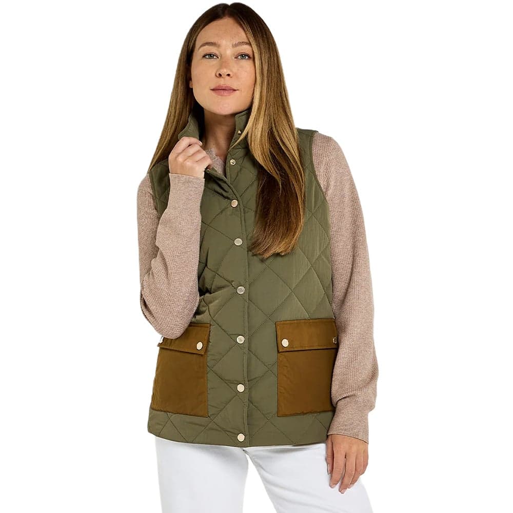 Clashmore Women's Quilted Gilet Kelp, view: 1