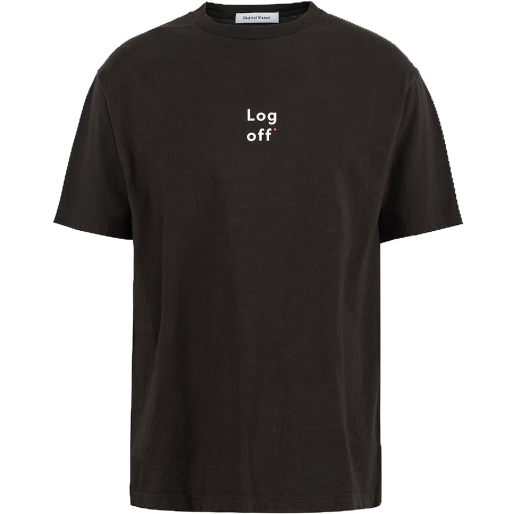California Cotton Tee Log Off Deep Brown, view: 0