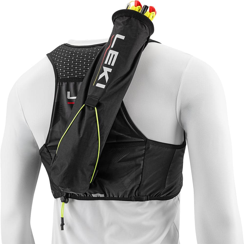 Trail Running Quiver Vest Black Bright Red Shuttle Grey, view: 1