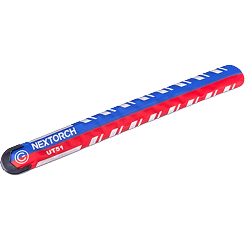 UT51L blinkende armbånd 150 mAh oppladbart rød/blå 458 × 38 × 10 mm, view: 0