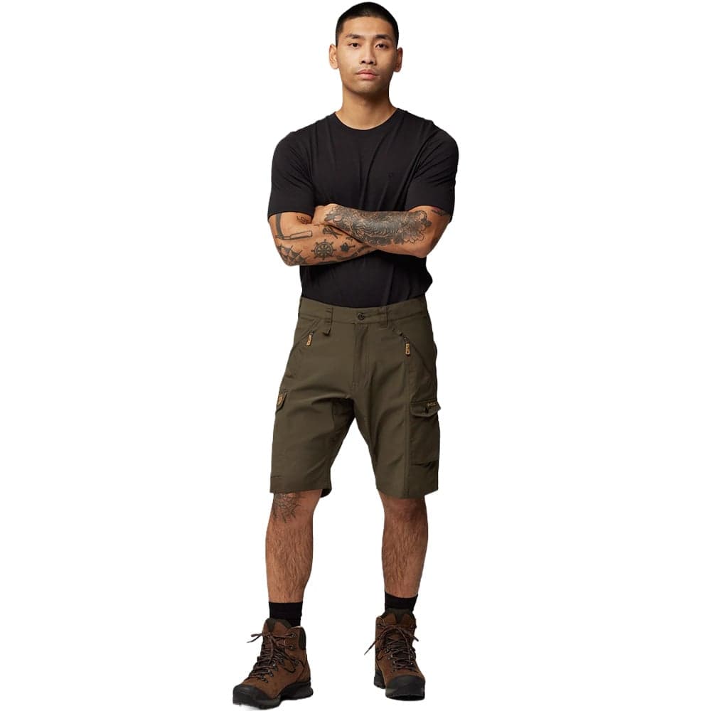 Abisko Shorts M Dark Olive, view: 2