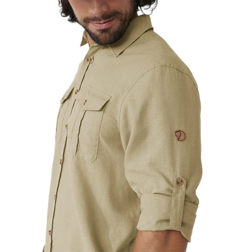 Övik Travel Shirt Ls M Sand Stone, view: 5