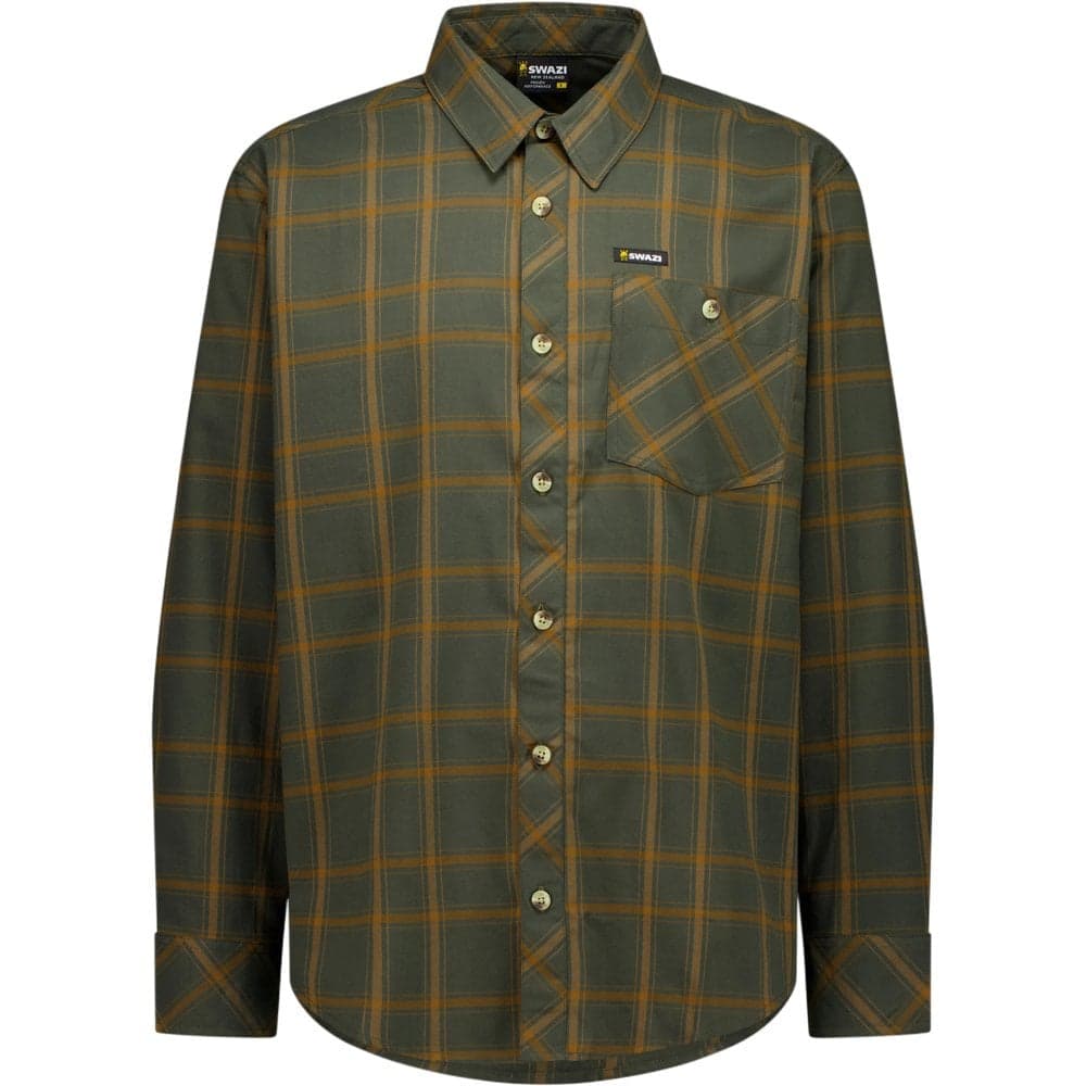 M's Fairlie Shirt Olive / Orange, view: 0