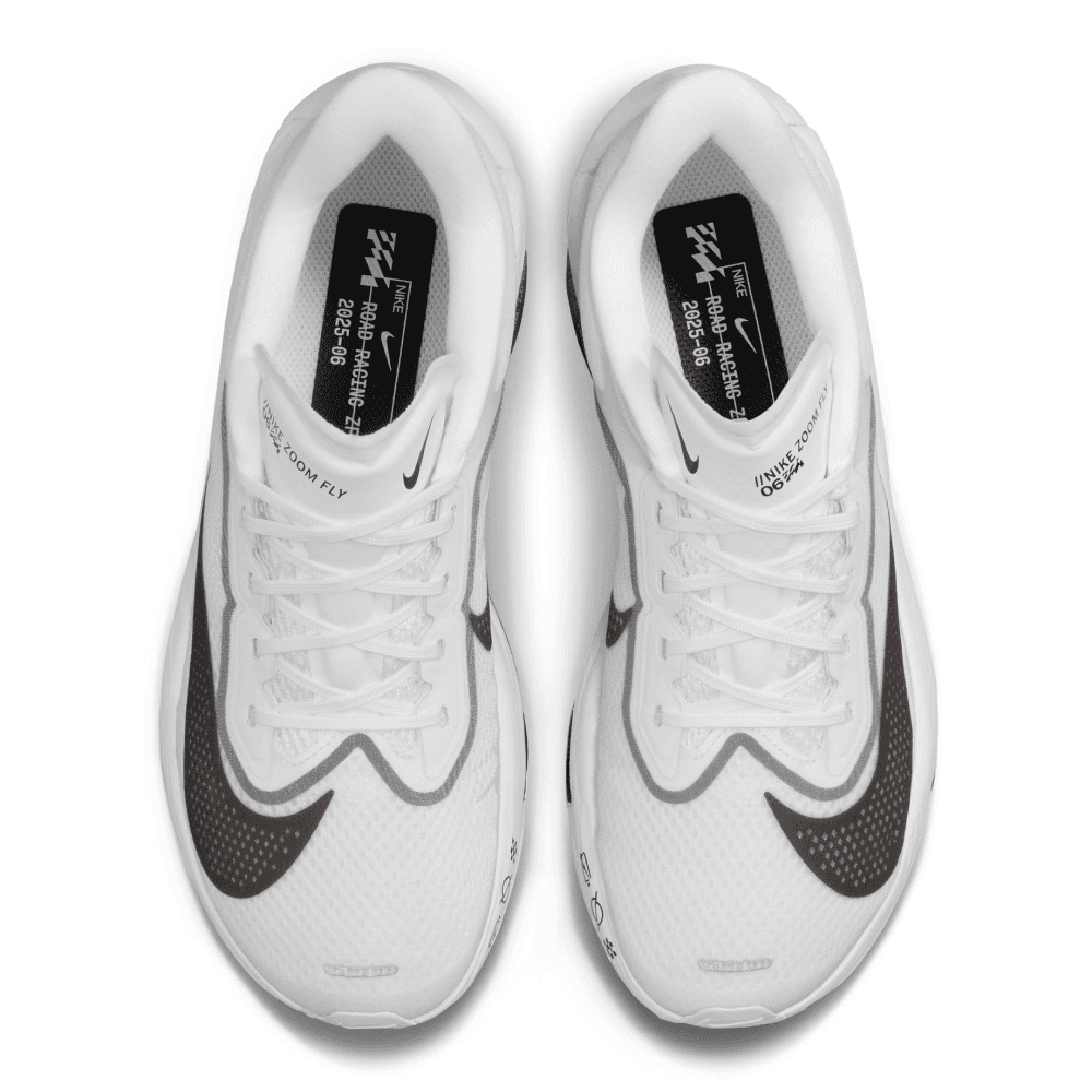 W's Zoom Fly 6 Road Racing Shoes White/Black-Smoke Grey-Metallic Silver, view: 2