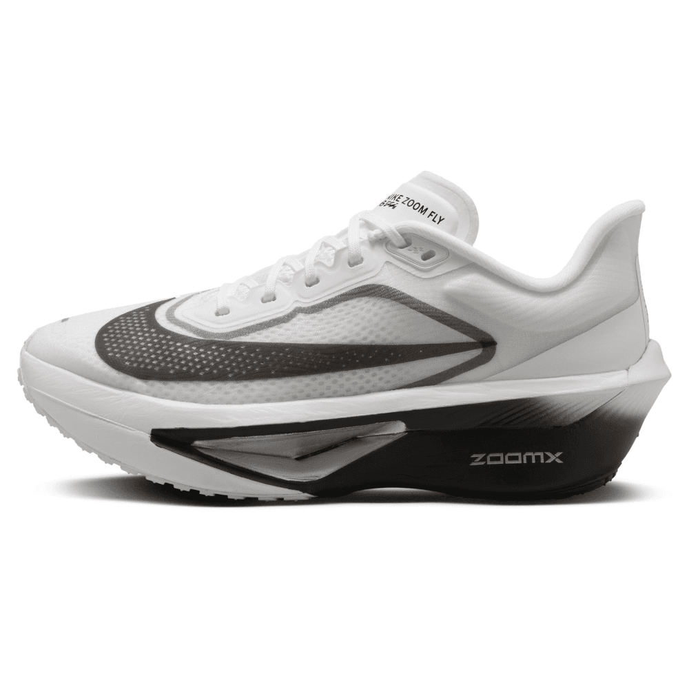 W's Zoom Fly 6 Road Racing Shoes White/Black-Smoke Grey-Metallic Silver, view: 4