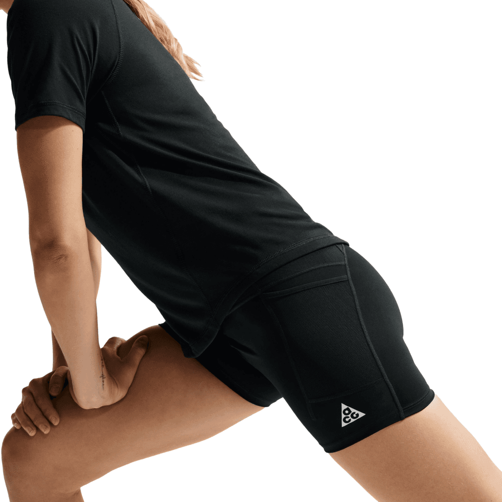 W's Acg Dri-Fit High-Waisted 4" Trail Running Shorts Black/Summit White, view: 5