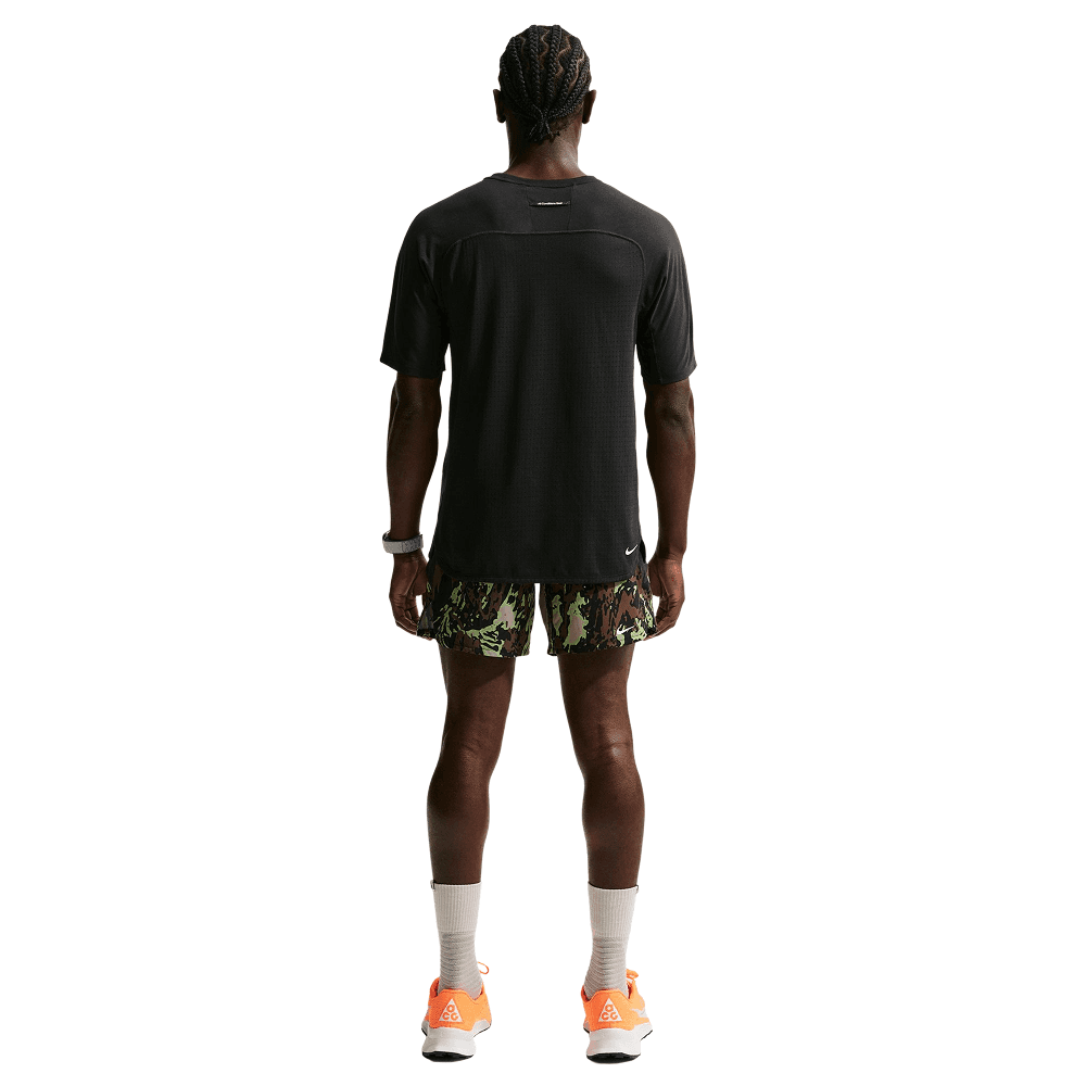 M's Acg "Solar Chase" Dri-Fit Adv Trail Running Top Black/Black/Summit White, view: 4