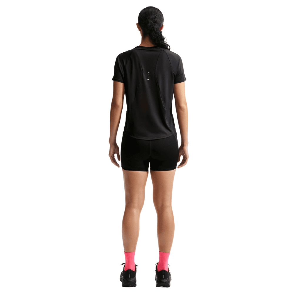 W's Swift Dri-Fit Short-Sleeve Running Top Black/Reflective Silv, view: 4