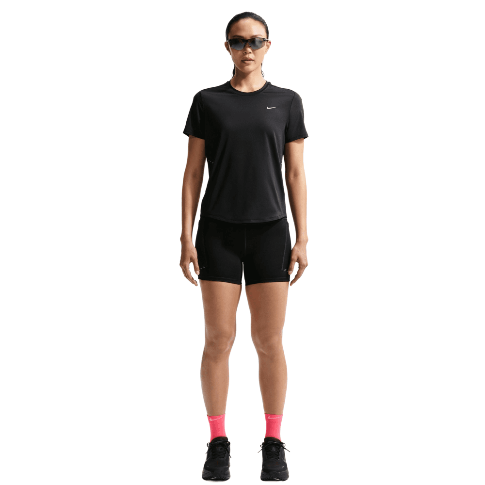 W's Swift Dri-Fit Short-Sleeve Running Top Black/Reflective Silv, view: 3