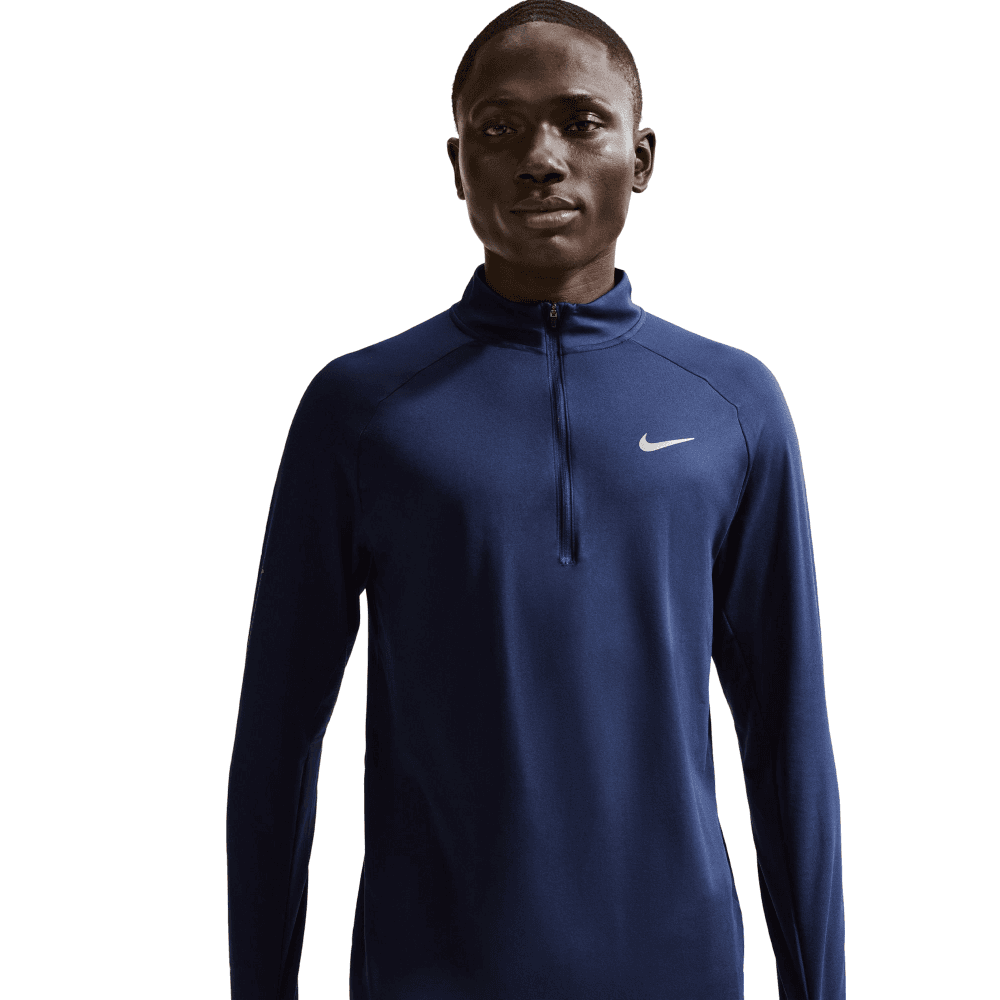 M's Stride Dri-Fit 1/4-Zip Running Top Midnight Navy/Reflective Silv, view: 0