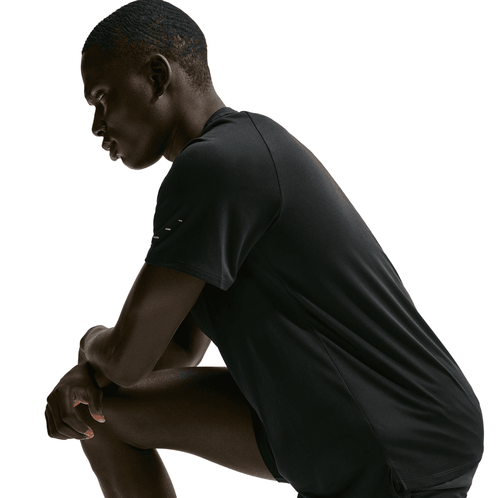 M's Stride Dri-Fit Adv Short-Sleeve Running Top Black/Reflective Silv, view: 2