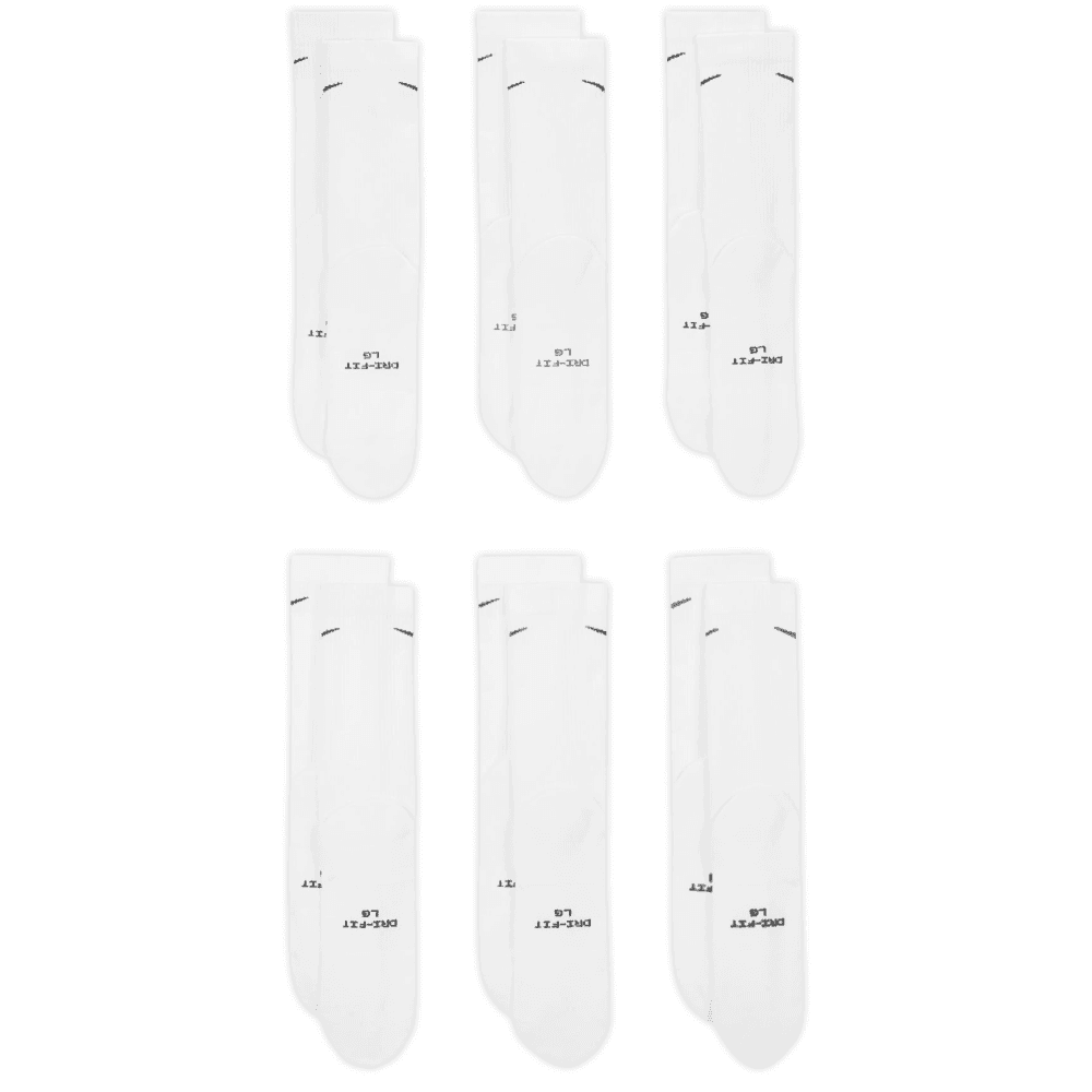 Everyday Elevated Crew Socks (6 Pairs) White, view: 2