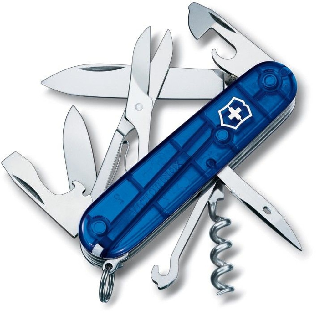 productImage: Fickkniv Climber 91 Mm Blå Transparent