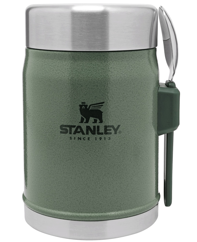 productImage: Classic Food Jar + Spork 0,4L Hammertone Green