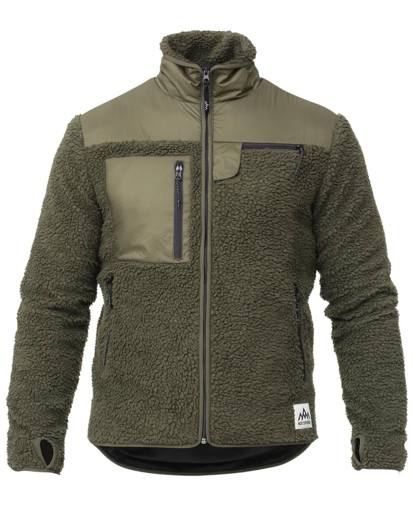 productImage: Heated Pile Fleece Olive Green