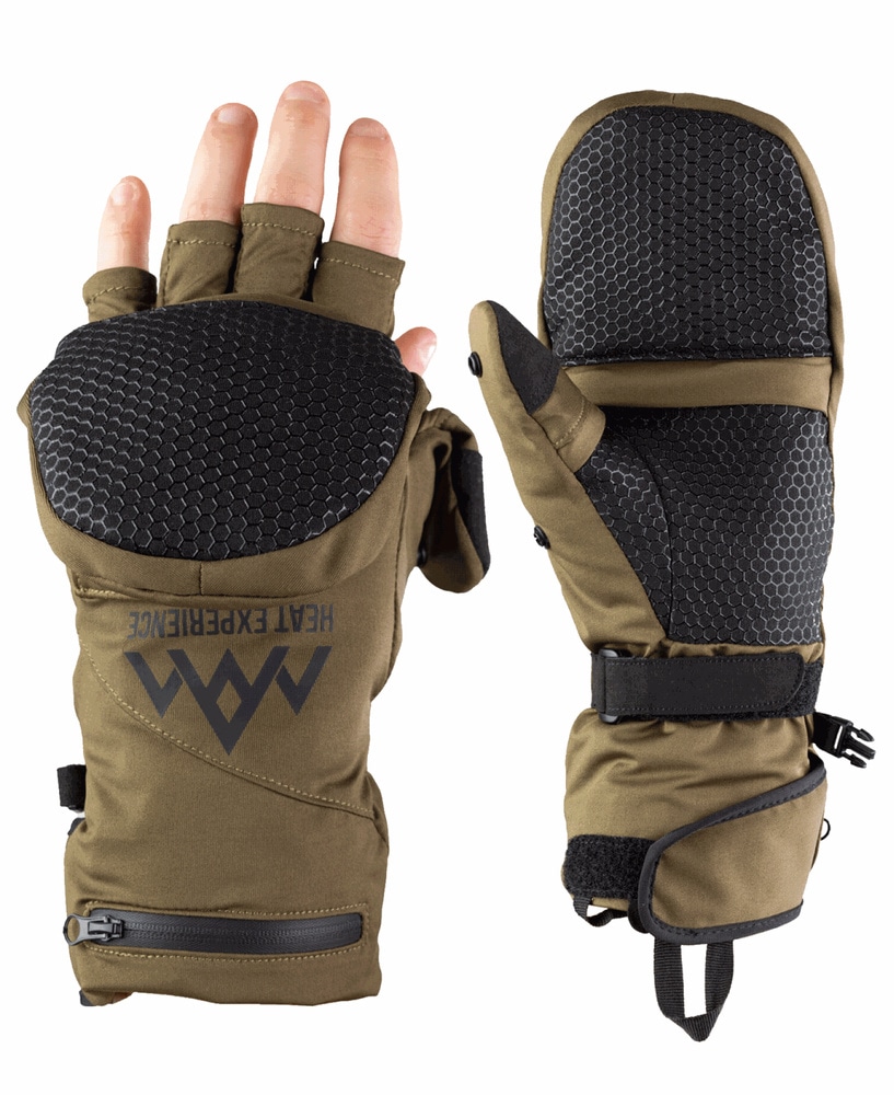 productImage: Heated Hunting Mittens Green/Black
