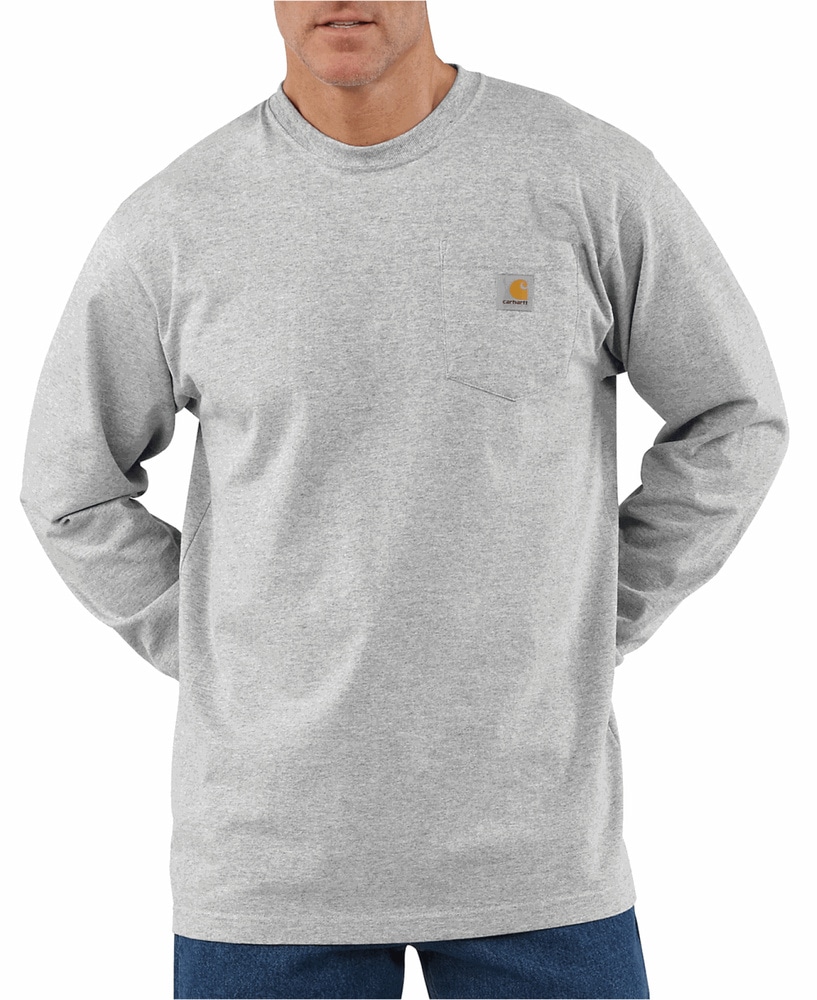 productImage: Carhartt M's Workwear Pocket L/S T-Shirt Heather Grey