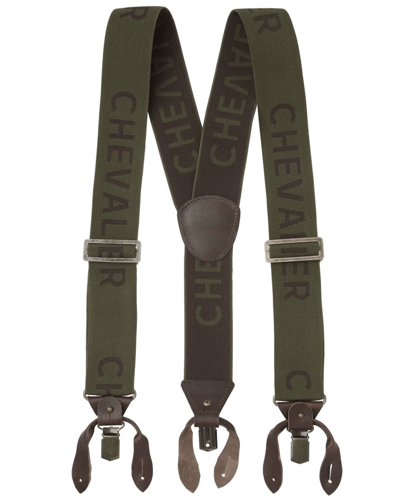 productImage: Chevalier Logo Suspenders Dark Green