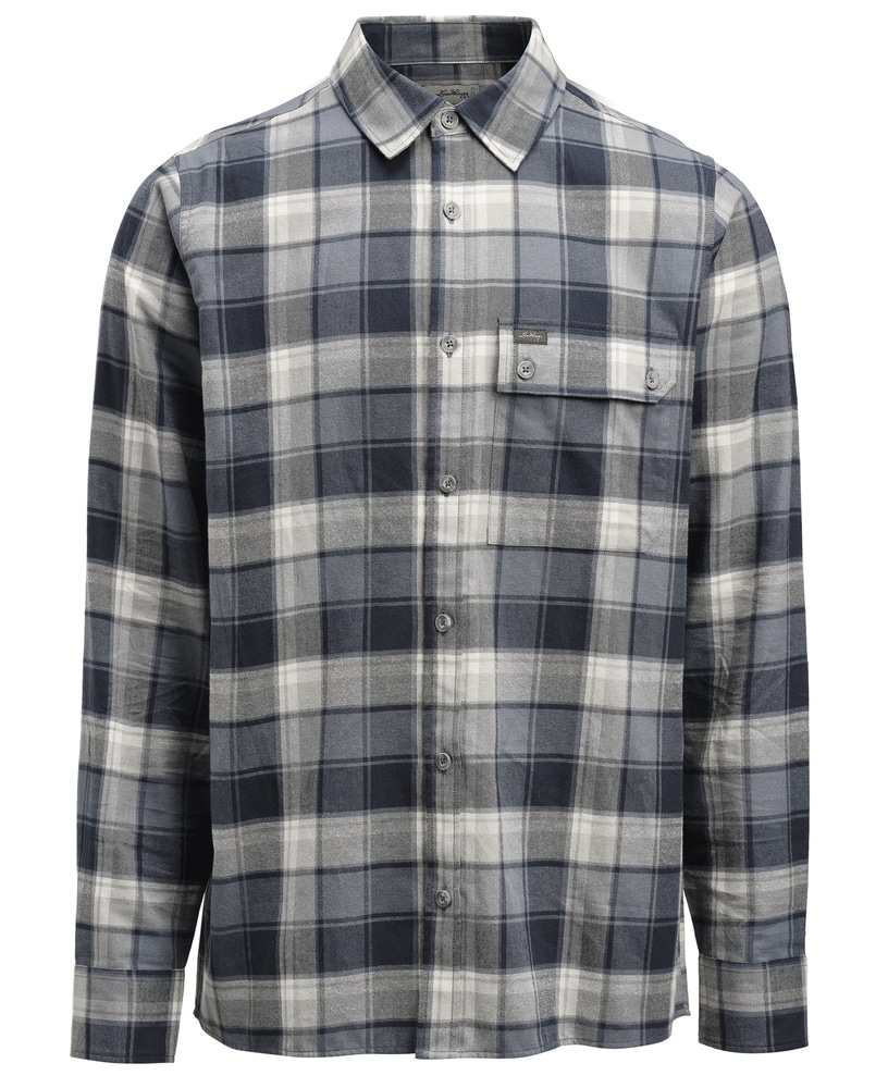 productImage: Järpen Plaid Flannel Shirt Dk Sky blue