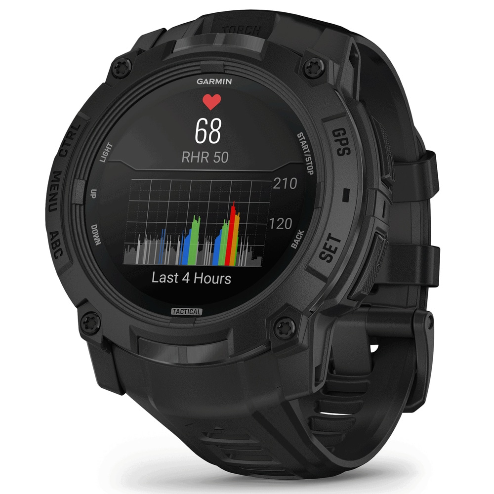 productImage: Instinct® 3 50 mm AMOLED Tactical Edition Svart med Svart Armband