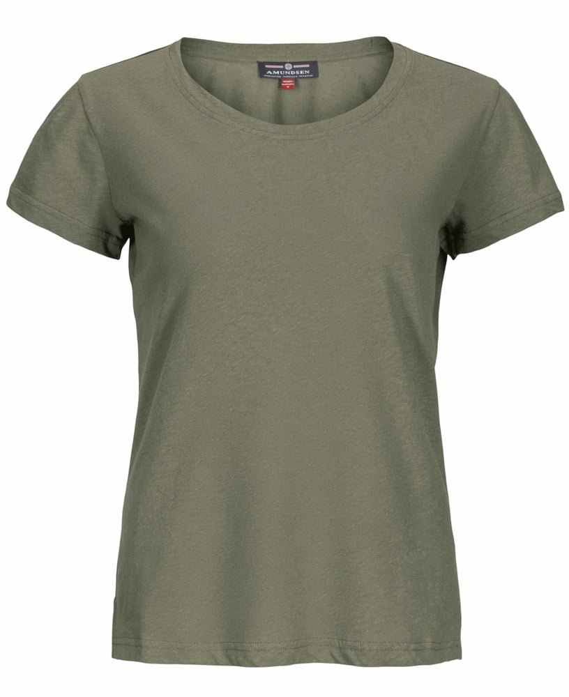 productImage: Linen Tee Womens Olive Ash