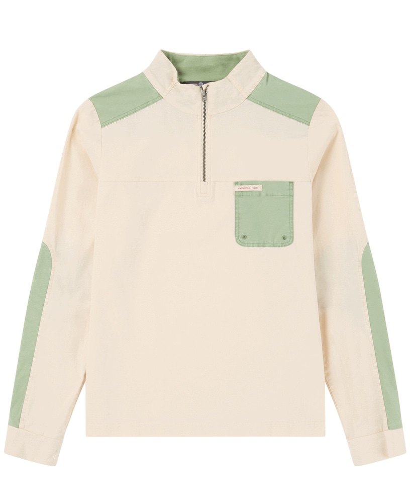 productImage: Ditch-Hiker Pullover Womens Oatmeal/Faded Willow Green