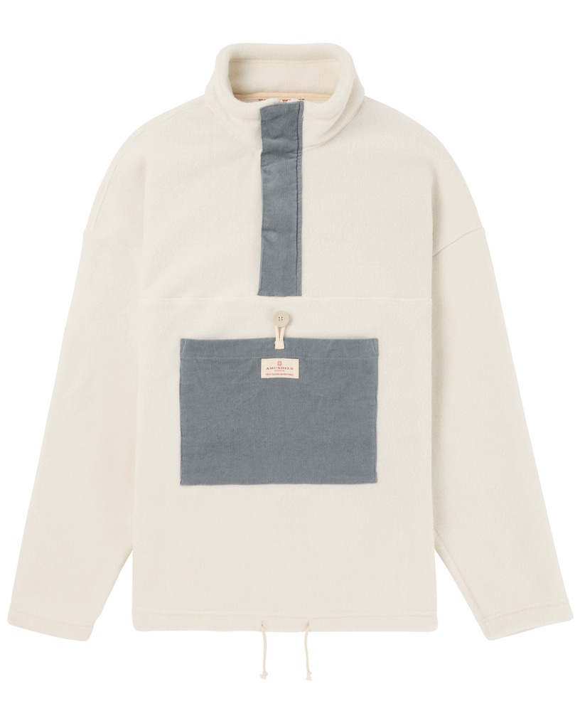 productImage: V-Bond Cord Fleece Mens Natural/Stormy Blue