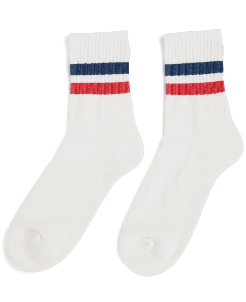 productImage: Oslo Quarter Socks White/Red/Navy