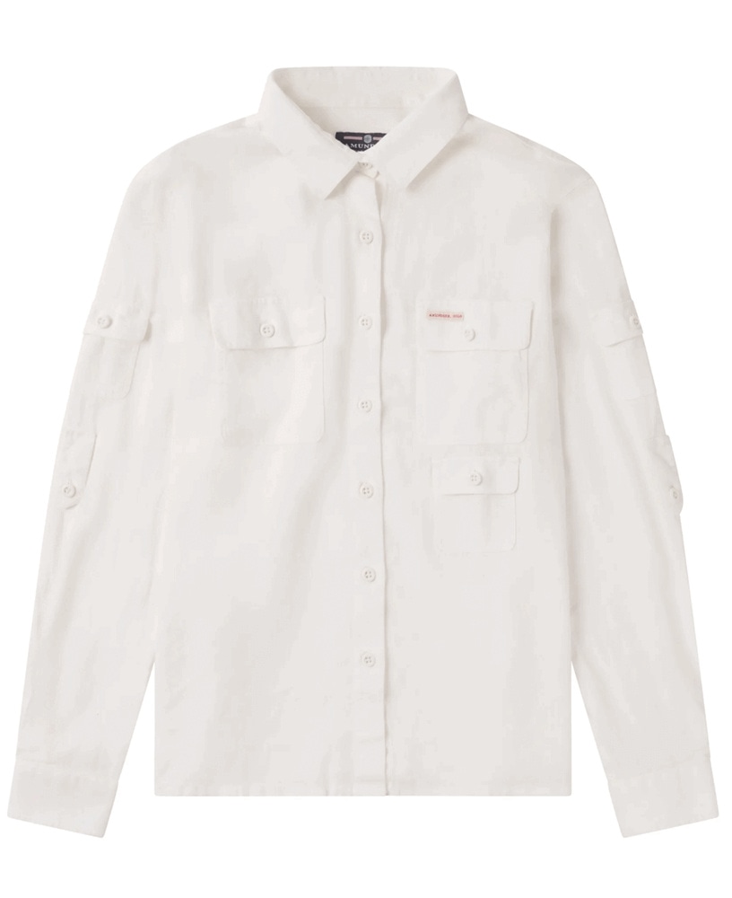 productImage: Traveller's Linen Shirt Womens White