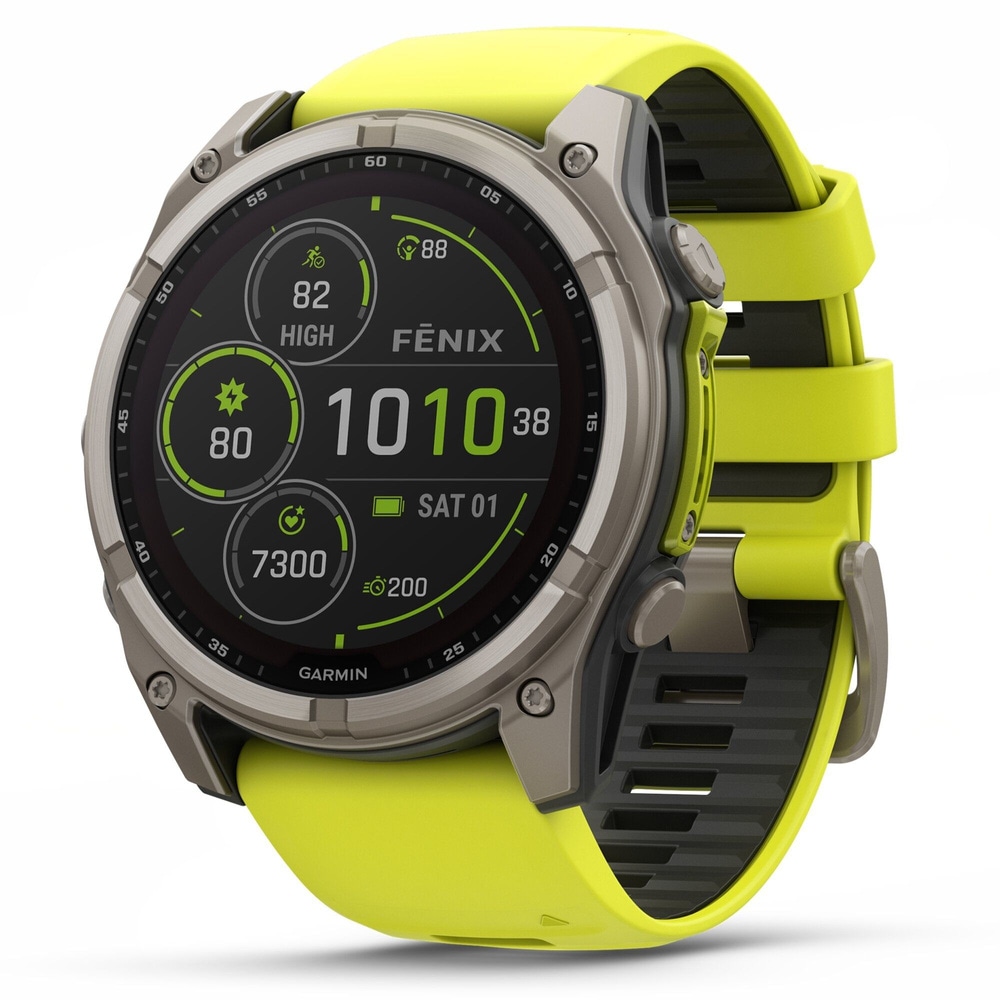productImage: Fenix 8 SOLAR 51mm Sapphire Solar Bare Titanium / Graphite Amp Yellow