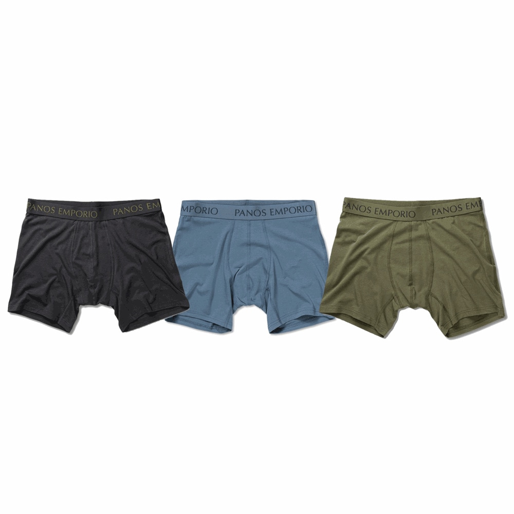 productImage: 3pk Base Bamboo Boxer Grey/Olive/Bluesteel
