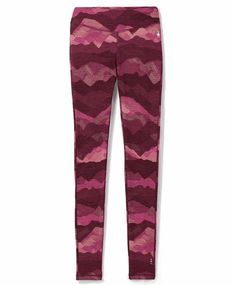 productImage: Women's Classic Thermal Merino Base Layer Pattern Bottom Festive Fuchsia Mountain Scape