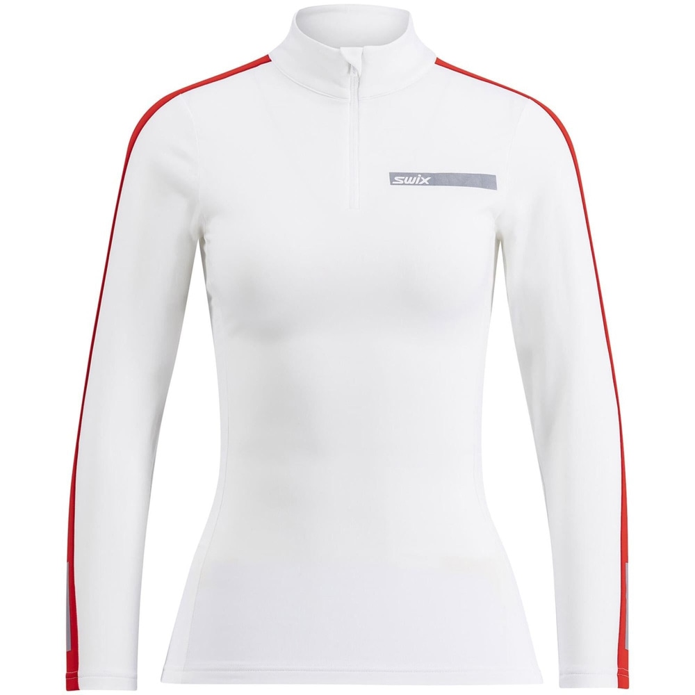 productImage: Roadline NTS Half Zip Baselayer Top W Bright White/Fiery Red