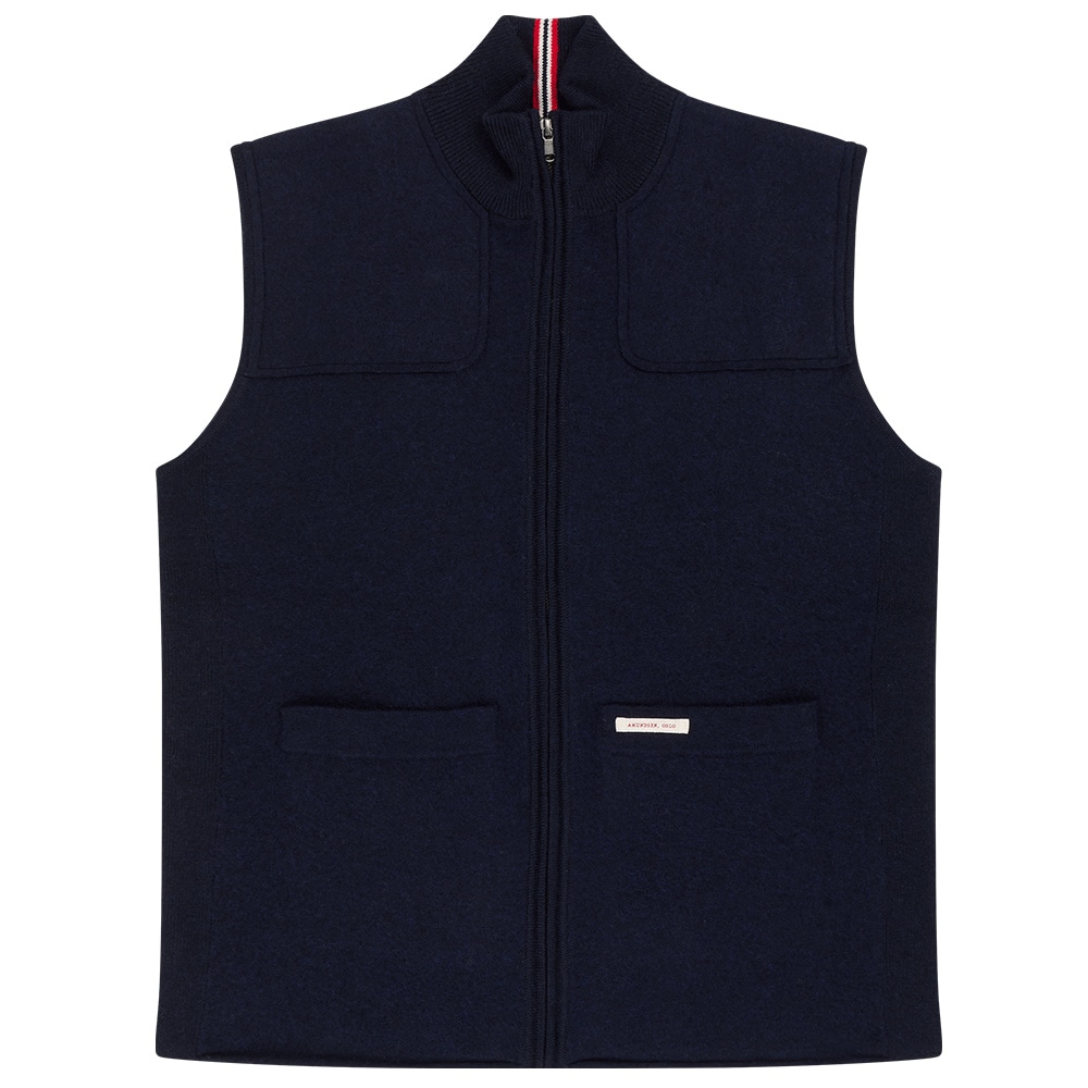 productImage: Boiled Huntsman Vest Mens Faded Navy