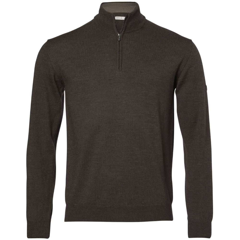 productImage: Aston Half Zip Merino Pullover Men Dark Green