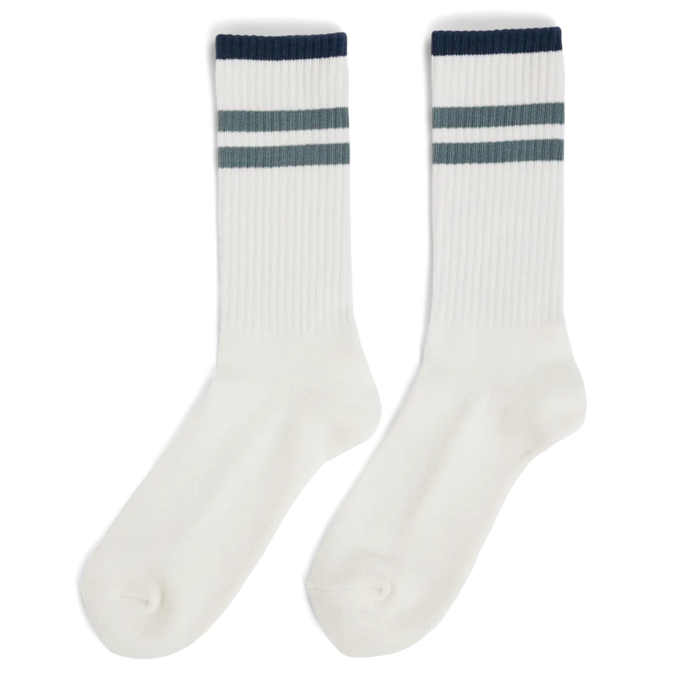 productImage: Oslo Crew Socks White/Stormy Blue