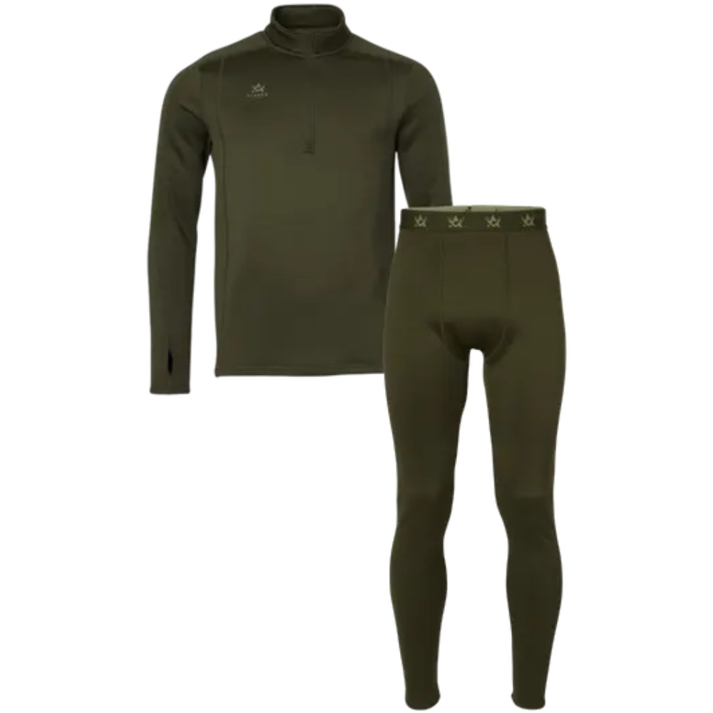productImage: M's Thermodry Mid Layer Fleece Set Night Green