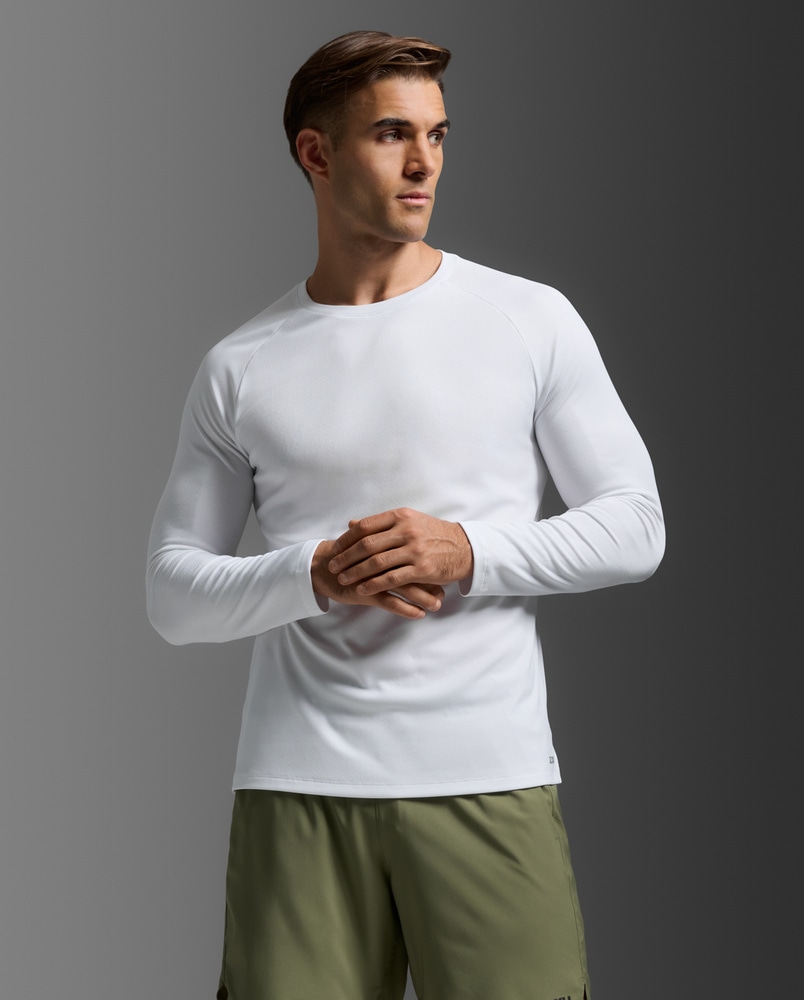 productImage: Aero Mesh Long Sleeve White/Silver Reflective