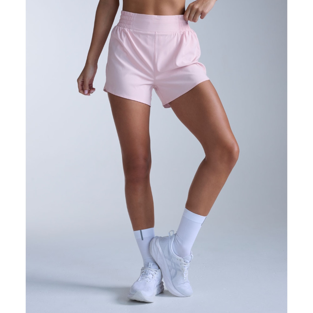 productImage: Aero Hi-Rise 4 Inch Shorts Pink Frost/Pink Frost Reflective