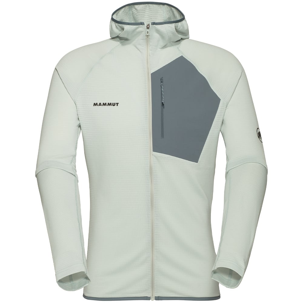 productImage: Aenergy Light Ml Hooded Jacket Men Silver Sage-Strata