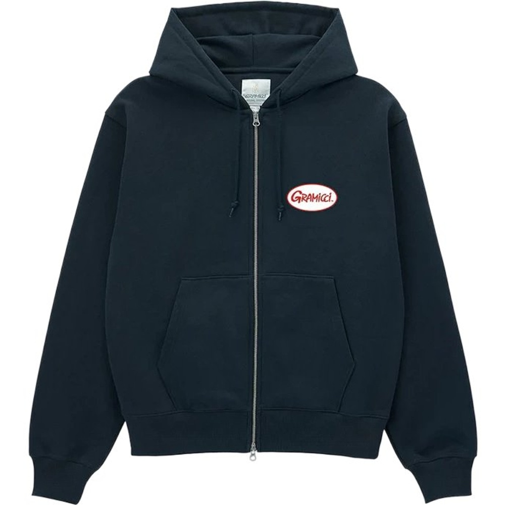 productImage: Oval Patch Zip Hooded Sweatshirt Vintage Black