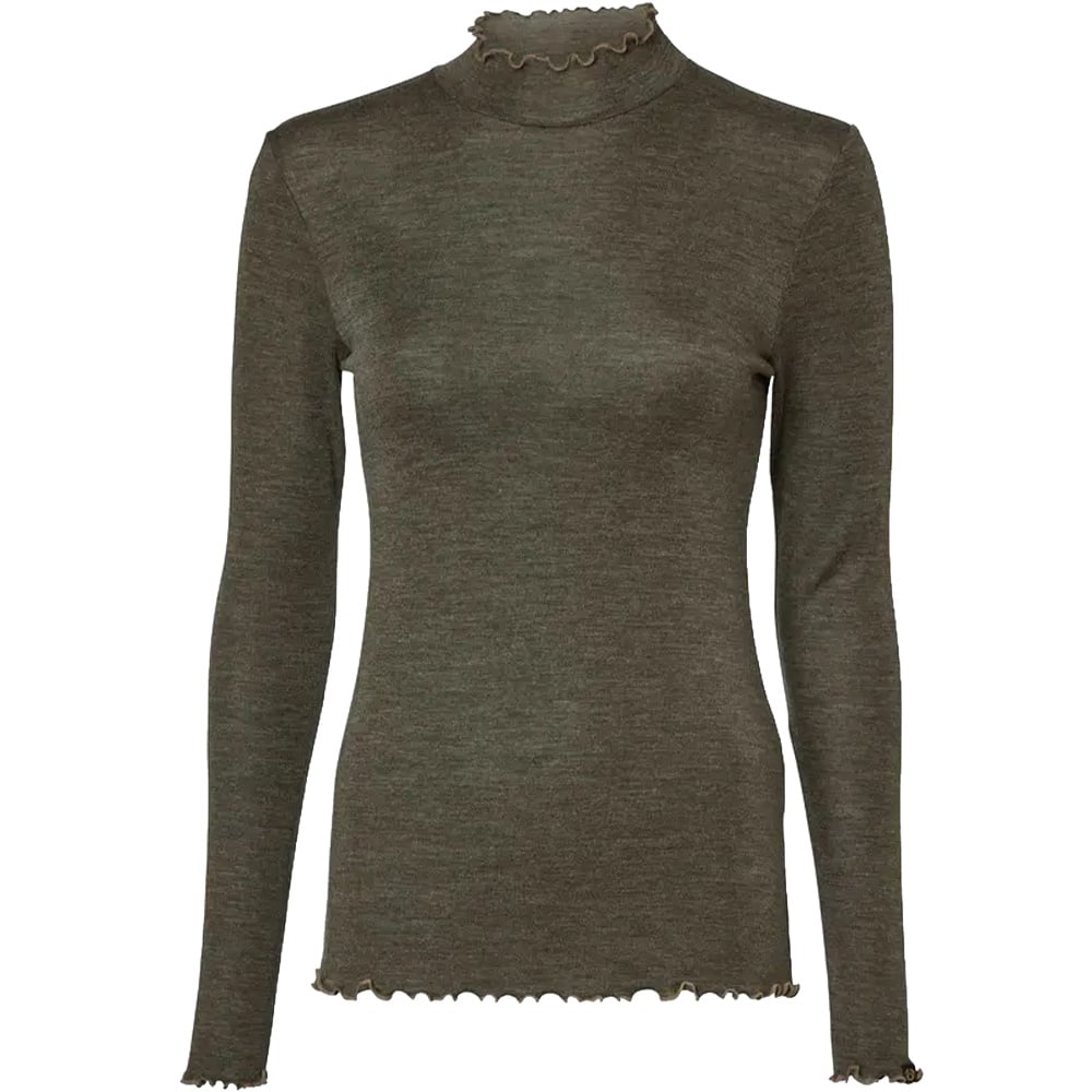 productImage: Haven Longsleeve Wool Top Women Dark Autumn Green