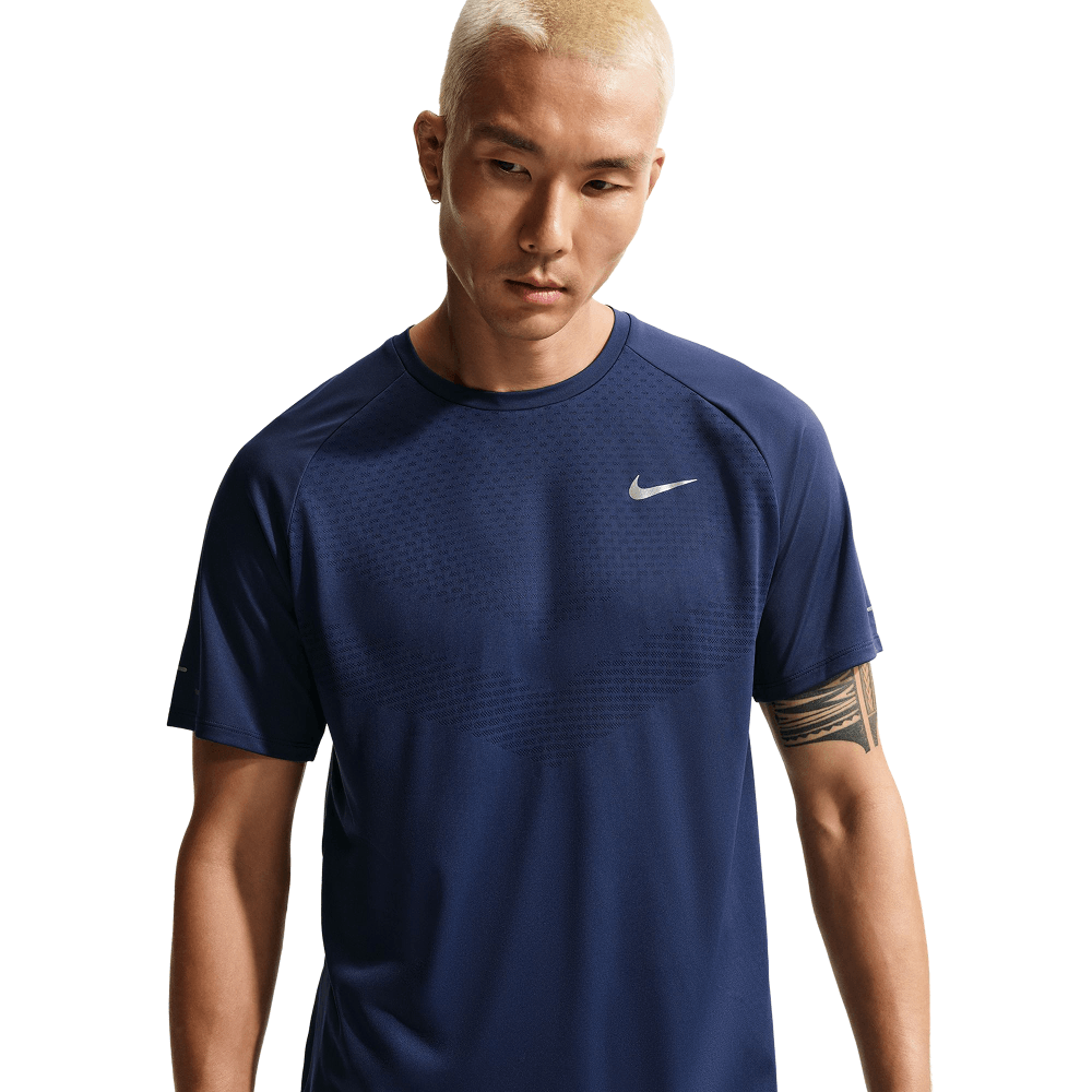 productImage: M's Stride Dri-Fit Adv Short-Sleeve Running Top Midnight Navy/Reflective Silv